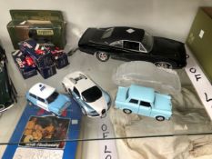 TWO ERTL MODEL CARS, OTHERS BY HORNBY AND CORGI