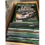 THREE BOXES OF MOTORSPORT AND RELATED MAGAZINES
