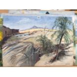 IVY T. ATTWELL (20th CENTURY) FOURTEEN VARIOUS LANDSCAPES, MOST SIGNED, GOUACHE ON BOARD, UNFRAMED.
