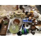 CHURCHILLIANA, GLASS WARE, TREEN BOXES, PHARMACY BOTTLES AND CERAMICS