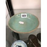 A CHINESE JUN TYPE TURQUOISE GLAZED BOWL. Dia. 13cms