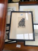 PENCIL SIGNED ETCHINGS BY PIECK, FULLWOOD, HERRY AND MAEBURN-LITTLE