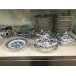 A QUANTITY OF TEICHERT ONION PATTERN DINNER WARES