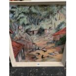 IVY T. ATTWELL (20th CENTURY) FIVE FRAMED LANDSCAPE PAINTINGS OF VARIOUS SIZES AND SUBJECTS, MOST S