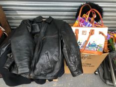 HANDBAGS, LEATHER AND OTHER JACKETS
