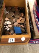 AN EXTENSIVE COLLECTION OF VINTAGE GB COPPER COINAGE.
