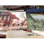 A COLLECTION OF PASTELS AND WATERCOLOURS, SOME SIGNED ATTWELL