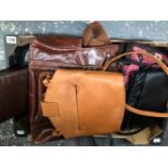 A COLLECTION OF MAINLY LEATHER HANDBAGS