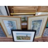 AFTER AUDREY HAMMOND VARIOUS PENCIL SIGNED LIMITED EDITION COLOUR PRINTS OF RURAL VILLAGES