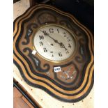 AN ANTIQUE FRENCH VINEYARD WALL CLOCK