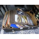 TWO VINTAGE POSTCARDS ALBUMS AND A QUANTITY OF EPHEMERA