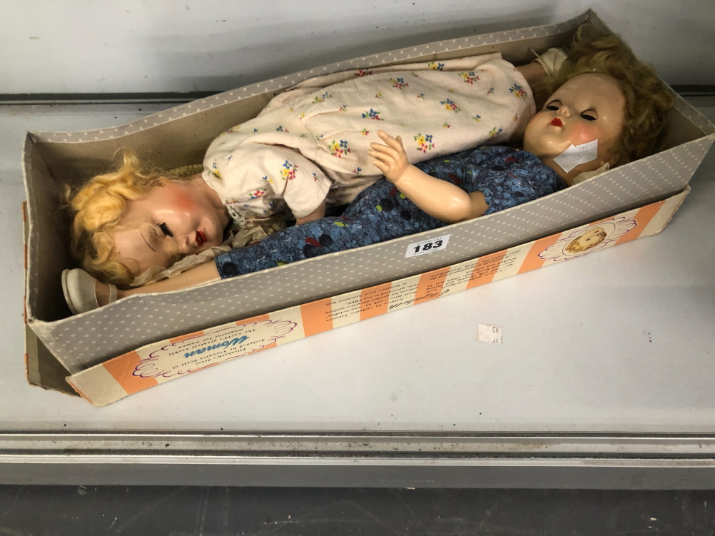 A BOXED ELIZABETH DOLL TOGETHER WITH ANOTHER DOLL