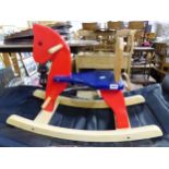 A TOY ROCKING HORSE