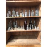 A QUANTITY OF ANTIQUE AND OTHER BOTTLES