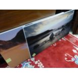 A PAIR OF COASTAL SCENE FURNISHING PICTURES