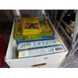 A COLLECTION OF RUPERT BEAR JIGSAW PUZZLES AND BOOKS ETC