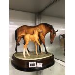 A 1970 DORIS LINDNER ROYAL WORCESTER GROUP PRINCES GRACE AND FOAL