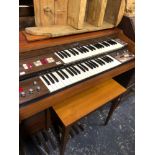 A VINTAGE FARFISA ELECTRIC ORGAN