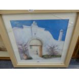 A LARGE COLLECTION OF 19th CENTURY AND LATER DECORATIVE PICTURES INCLUDING LANDSCAPE WATERCOLOURS,