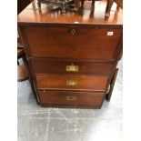 A VICTORIAN ADAPTED MAHOGANY SIDE CABINET