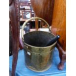 A BRASS COAL BIN