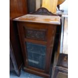 A LATE VICTORIAN MUSIC CABINET 102 x 42 x 34 cm