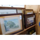 A COLLECTION OF 19th/20th CENTURY LANDSCAPE WATERCOLOURS BY DIFFERENT HANDS, SOME SIGNED OR