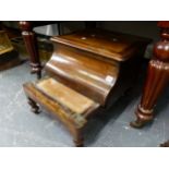 A VICTORIAN STEP COMODE