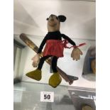 A VINTAGE MICKEY MOUSE BENDY TOY.