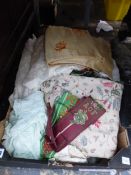 A QUANTITY OF VINTAGE TEXTILES AND COSTUME