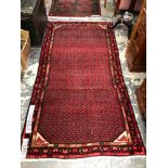 TWO PERSIAN TRIBAL RUGS. LARGEST 193 x 106cms (2)