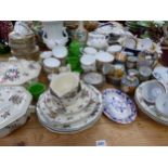 A DOULTON PART DINNER SERVICE, ROYAL STAFFORD TEA WARES ETC