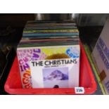 A COLLECTION OF LP RECORDS INCLUDING THE BEATLES, THE CHRISTIANS , VARIOUS COMPILATIONS ETC