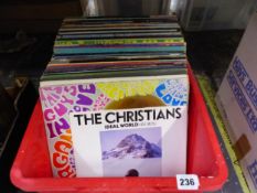 A COLLECTION OF LP RECORDS INCLUDING THE BEATLES, THE CHRISTIANS , VARIOUS COMPILATIONS ETC