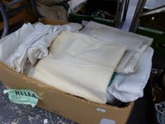 A LARGE QUANTITY OF TABLE LINENS