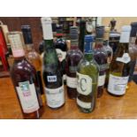 WHITE AND ROSE WINES: A MIXED CASE OF TEN WHITES AND TWO BOTTLES OF ROSE, TO INCLUDE: A 2009