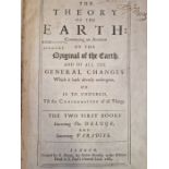 THOMAS BURNET, THE THEORY OF THE EARTH, FOUR BOOKS LEATHER BOUND IN ONE, 1684-90,