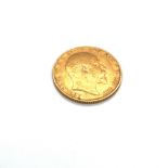 A 1906 22ct GOLD FULL SOVEREIGN COIN.