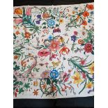 A GUCCI FLORA SNAKE FOULARD TWILL SILK SCARF.