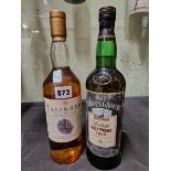 WHISKY: A BOTTLE OF TALISKER MALT WHISKY TOGETHER WITH A 1992 BOTTLE OF FAMOUS GROUSE MALT WHISKY