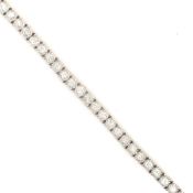 A DIAMOND TENNIS LINE BRACELET. APPROX STATED ESTIMATED DIAMOND WEIGHT 2.30cts. LENGTH 18cms. WEIGHT