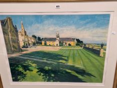 AFTER AND BY WILLIAM BOWYER (1926-2015), A LATE SUMMERS AFTERNOON AT NEVILL HOLT, A PENCIL SIGNED PR