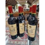 WINE: FIVE BOTTLES OF 2015 AND 2016 ESPRIT DE PUISSEGUIN SAINT-EMILION RED WINE