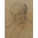H McD CAMPBELL (20th C.), PORTRAIT OF THE Rt HON. LORD MACMILLAN PC. GCVO., PENCIL INITIALLED AND