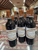 WINE: SEVEN BOTTLES OF 2010 CHATEAU CARONNE STE GEMMES HAUT MEDOC RED WINE