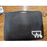 TWO LAPTOP BAGS, ONE BY KARL LAGERFELD AND THE OTHER BY KATE SPADE NEW YORK