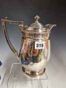 A SILVER BIGGIN BURNER AND STAND BY EMES AND BARNARD, LONDON 1815, A GADROONED RIM ABOVE THE ROUNDED