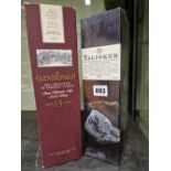 WHISKY: A BOXED LITRE BOTTLE OF GLENDRONACH MALT WHISKY AGED 15 YEARS WHEN BOTTLED TOGETHER WITH A