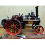 A LIVE STEAM ALLCHIN TRACTION ENGINE ROYAL CHESTER MADE BY A BERGAMASCO, THE HYDRAULIC AND STEAM