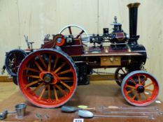 A LIVE STEAM ALLCHIN TRACTION ENGINE ROYAL CHESTER MADE BY A BERGAMASCO, THE HYDRAULIC AND STEAM